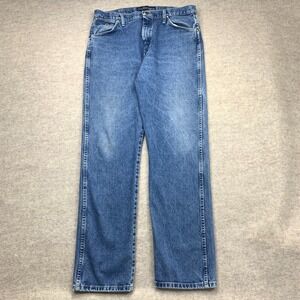Wrangler Jeans 36x33 Blue George Straight Cowboy Relax 31MGSHD Denim Tag 36x34